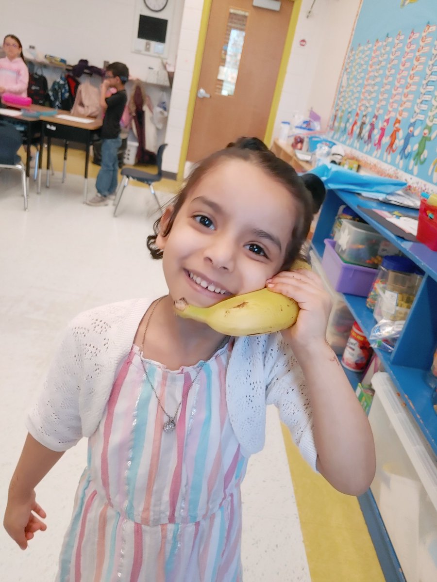 This is what it's all about! The pure joy and innocence of talking on a banana phone. 💕🥰💕🥰

<a href="/DornNPD117/">Dorn Elementary</a> 
<a href="/DoctorMcCaffrey/">Eileen McCaffrey</a> 
<a href="/NorthPalosSD117/">North Palos SD117</a>