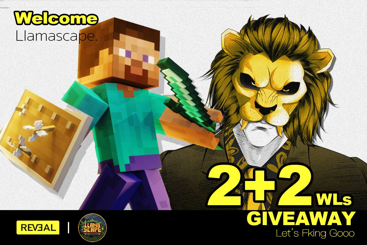 Xu jiang | CATO (@rev3al_zone) on Twitter photo 🌸 Llamascape X REV3AL Giveaways🌸
2x REV3AL WL spots
2x Llamascape WL spots
To enter:
🟡Follow <a href="/REV3AL_Zone/">Xu jiang | CATO</a> /<a href="/LlamascapeNFT/">Rebranded to NuCyber.</a>/@ShowMeZen/@nero9351
🟡Like ❤️retweet & tag your friends
🟡Notification 🔔 ON (Screenshot proof)
⏳48hrs 🌸 Llamascape X REV3AL Giveaways🌸
2x REV3AL WL spots
2x Llamascape WL spots
To enter:
🟡Follow <a href="/REV3AL_Zone/">Xu jiang | CATO</a> /<a href="/LlamascapeNFT/">Rebranded to NuCyber.</a>/@ShowMeZen/@nero9351
🟡Like ❤️retweet & tag your friends
🟡Notification 🔔 ON (Screenshot proof)
⏳48hrs
