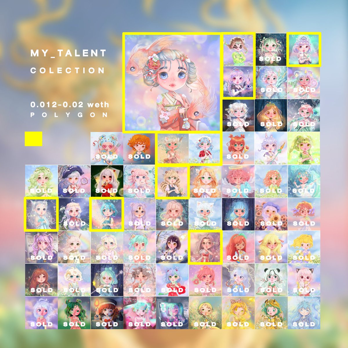 🎉 NEXT DROP 🎉
TIME : SUN 8 PM (GMT+7)
My_Talent : Collection 

my talent # 063-# 065
Price : 0.012-0.015 ETH (polygon) 
opensea.io/collection/myt……

เช็คดูสาวๆ ของเราก็ได้เข้าโรงเรียนไปเยอะเหมือนกัน
 #NFTTHAILAND  #nftcollector #NFT #PolygonNFT #polygoncommunity #nftpolygon