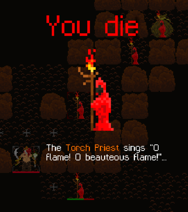 Ulfsire's tweet photo. @ScreenshotSatRT They taunt you now 🔥

#screenshotsaturday #roguelike #pixelart #losingisfun https://t.co/Ljx3FqLtaV