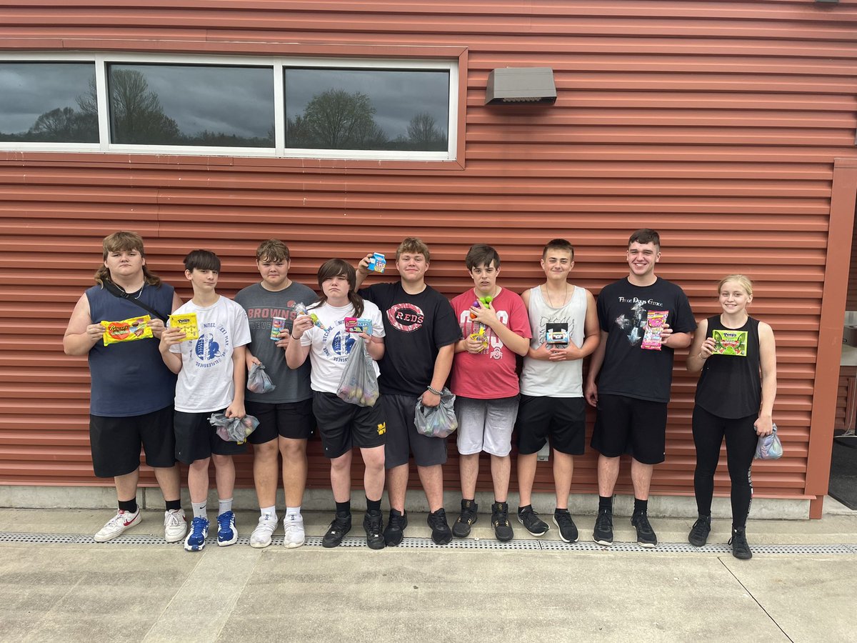 After a max out day for champions lift, we had breakfast, and then finished the day with an Easter egg hunt.