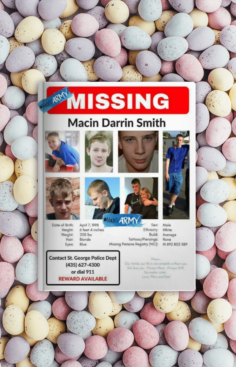 MacinSmithCase's tweet photo. Happy Easter Weekend! #MissingPerson #justiceformacin #bringmacinhome #helpfindmacin #macinsarmy #macinsmith #Macin #stgeorge #stgeorgeutah #utah #washingtoncounty #suspicious #ColdCase #coverup #MacinSmithcase #truecrime #foulplay #Easter #Easter2022 https://t.co/Mb4XWCjgUs https://t.co/LIeq6qEneG
