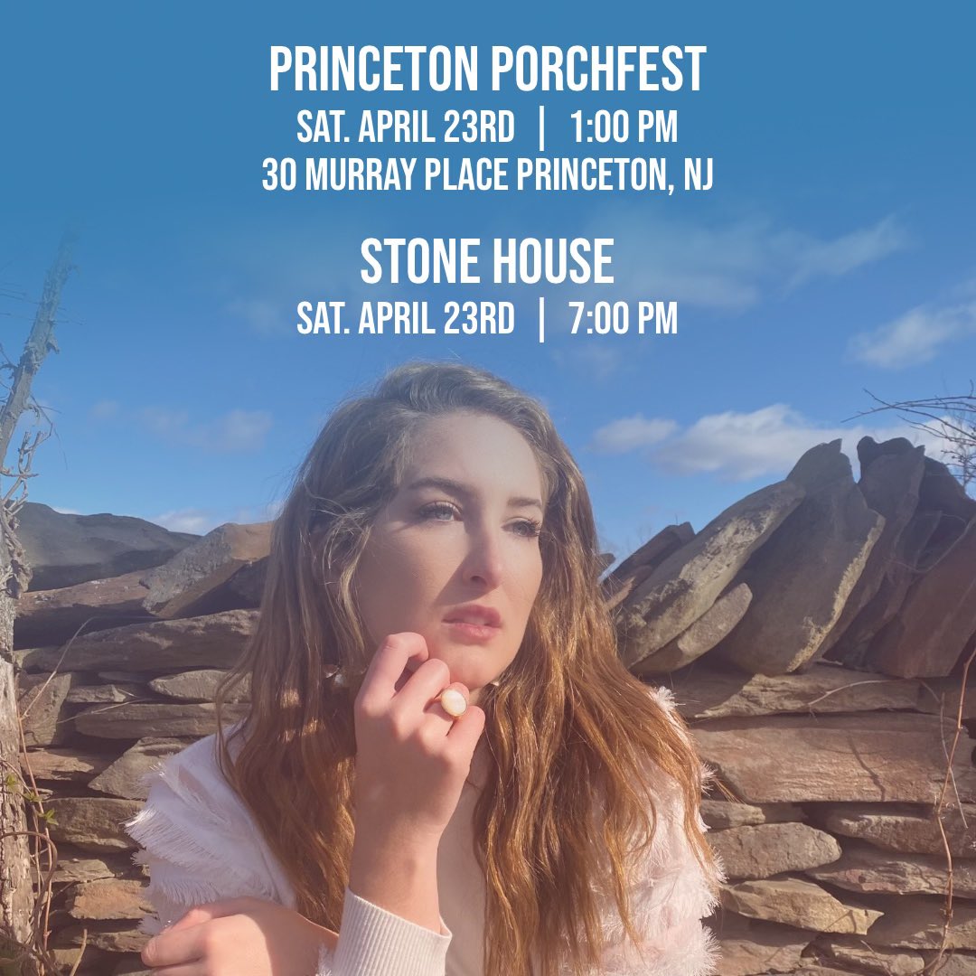 I cannot wait for next Sat., April 23rd…I will be live at Princeton PorchFest at 1 PM (30 Murray Place) and then at 7 pm I will be live at Stone House in Warren, NJ. 🎵🎹 <a href="/ArtsPrinceton/">Arts Council of Princeton</a> <a href="/Princeton/">Princeton University</a> #singersongwriter
