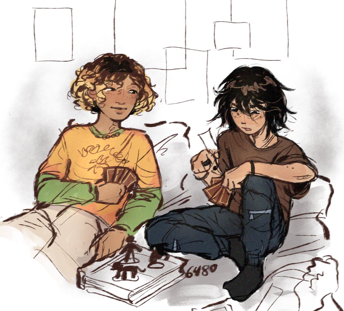 they're playing mythomagic 😶‍🌫️ #solangelo