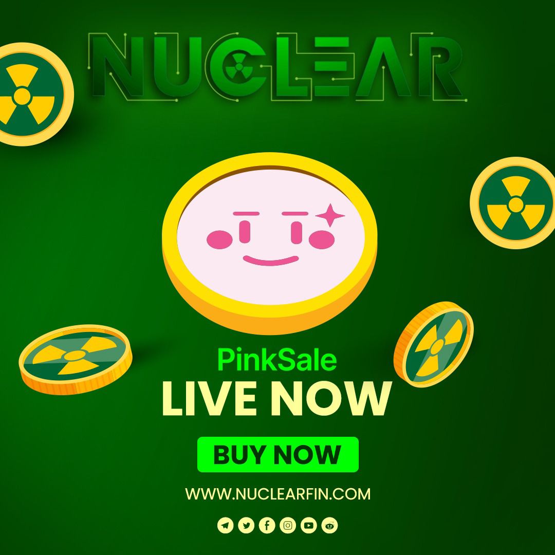 NuclearFin's tweet image. 🔴🔴 PinkSale Fair Launch Live 🔴🔴

🌐 PinkSale Fair Launch - pinksale.finance/#/launchpad/0x…

🔴 Connect Your PinkSale &amp;amp; Enter Your Buying Amount - Buy 

✅ KYC &amp;amp; Audit Completed

#Nfin #Titano #NuclearFinance #Libero #Fino #TitanoFork #autostaking