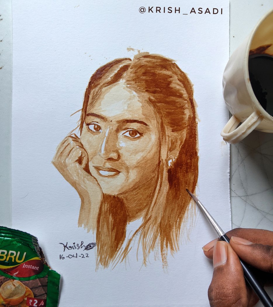 Coffee painting 😊
#pranavimanukonda