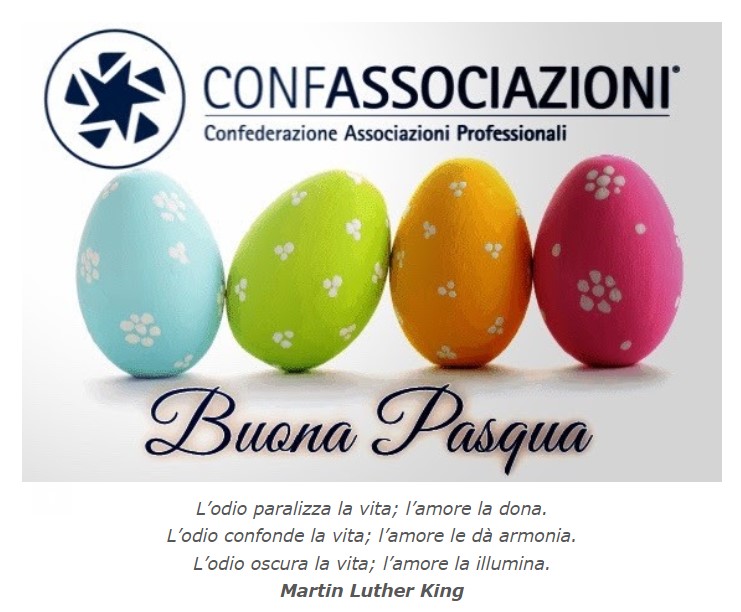 Buona Pasqua da CONFASSOCIAZIONI

#Confassociazioni #laretedellereti #unitisivince #Pasqua2022