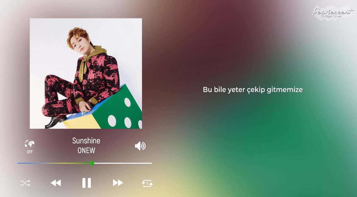 PearlSubs's tweet photo. [ÇEVİRİ] Onew’nun DICE albümünde yer alan Sunshine şarkısı türkçe altyazılı olarak sizlerle!☀️

Böylece DICE albümünü tamamlamış olduk. Youtube hesabımıza abone olmayı unutmayın~🤍

LINK: https://t.co/OdnqeUMcTw https://t.co/j1QpwbvBg8
