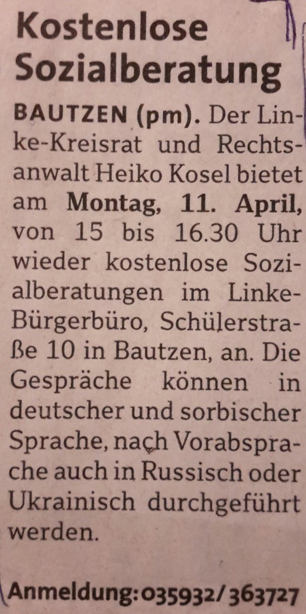 Wochenrückblick: Kampf um #SozialeGerechtigkeit muss sich auf konkrete Probleme der Menschen beziehen u.darf niemanden wegen #Staatsangehörigkeit,#Nationalität,o.#Muttersprache ausgrenzen. Aktuell gilt es v.a.für Menschen aus #Russland u. #Ukraine️. #Bautzen, #Sachsen,#Linke.
