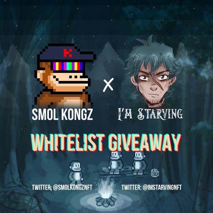 tacobellintime's tweet photo. 😋 COLLAB GIVEAWAY 😋

Our hungry friends over at @ImStarvingNFT have offered us 5 whitelist spots to giveaway. 

 - RT🔁 and like❤️
 - Follow @ImStarvingNFT &amp; @smolkongznft 🐾
 - Join their discord at https://t.co/DipXmts2LX

Winners will be announced in 24 hours, good luck! https://t.co/Bn0bRKSInb