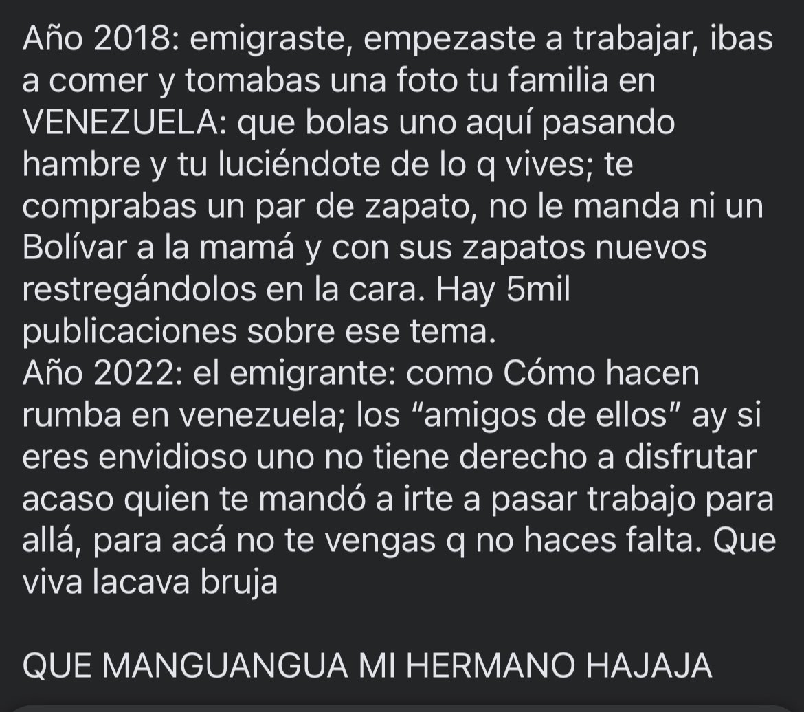 Gabynauty's tweet photo. Si, el peo siempre es el q emigró siempre https://t.co/76LlRzsbEu