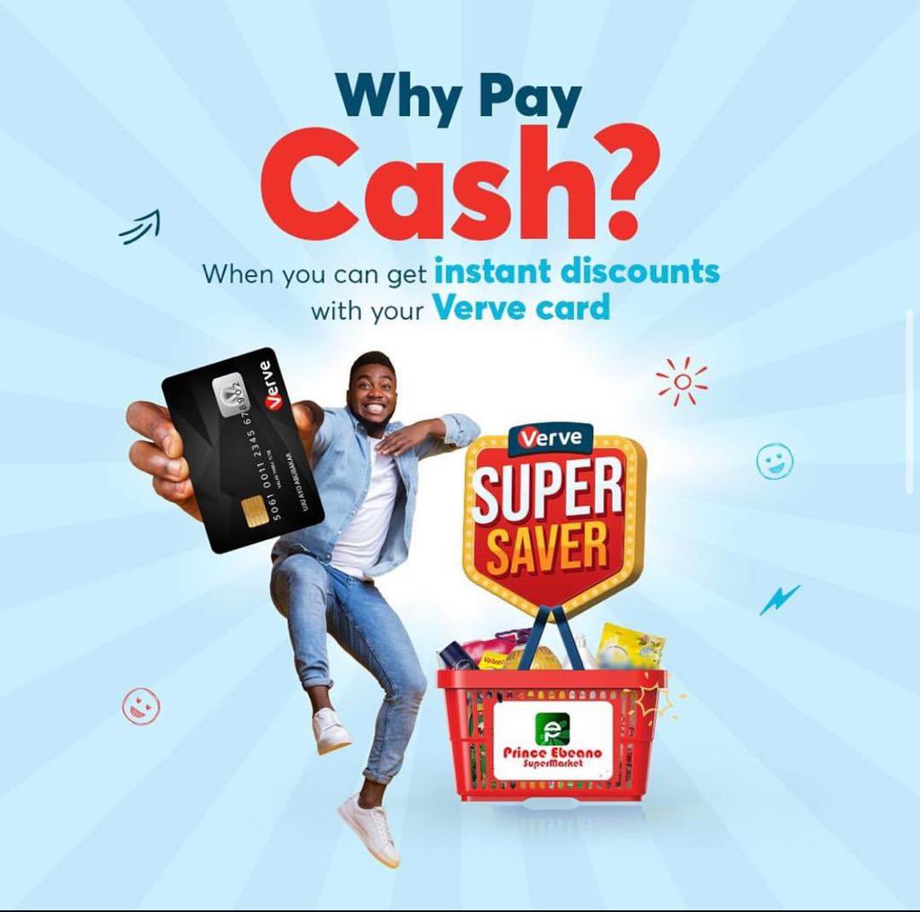 I just got more details.

With your <a href="/VerveCard/">Verve Card</a> you get 3.5% discount at Ebeano. 

That's not all. You can get 10% discount at Addide when you spend N5,000.

Omo! #ShoppingWithVerve is sweet o.