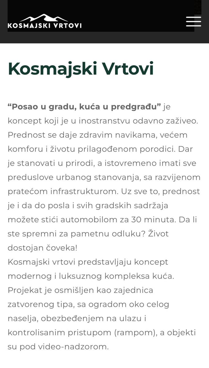 kicosh's tweet photo. luksuzna zajednica, zatvorenog tipa. sa ogradom i rampom. https://t.co/SmbbCe8hQU