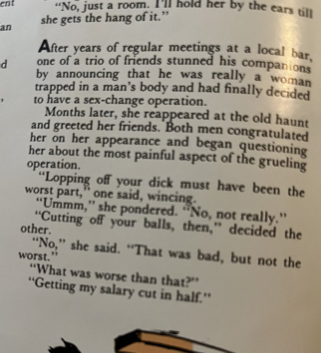 RockIslandChick's tweet image. ok but also how did Playboy in the 80s manage to make a trans joke that wasn’t offensive????????