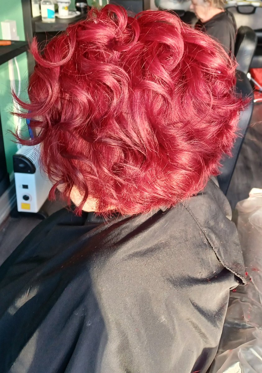Red Rebel,  messy curls