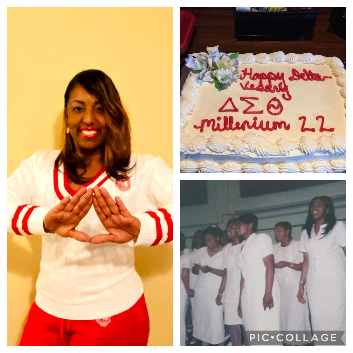 Gwen_McLean1's tweet image. Celebrating 22 years in the amazing sisterhood of Delta Sigma Theta Sorority, Inc. Sending love to all of my linesisters today! 🔺❤️#DST #Spr00 #16