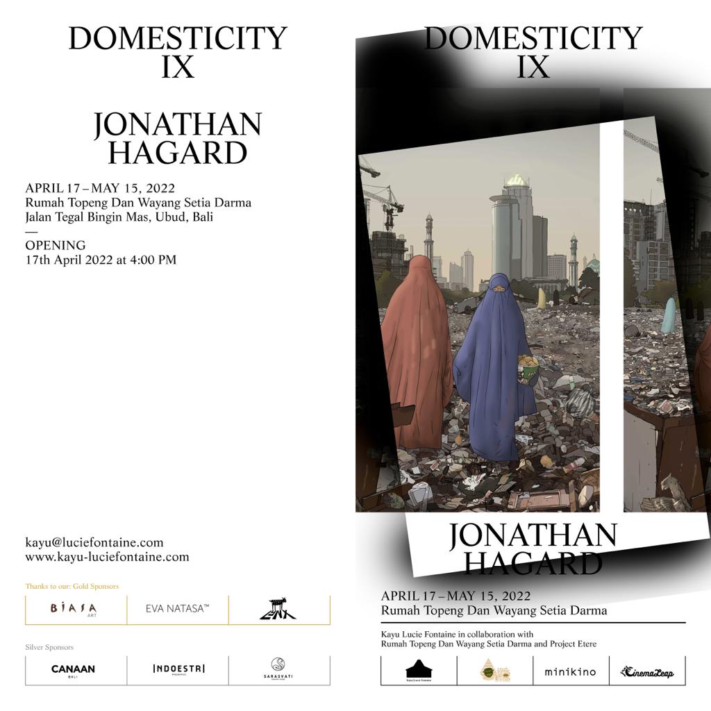 Dengan senang hati Minikino turut mendukung:

*Kayu - Lucie Fontaine’s branch in Bali*  is pleased to announce
========================
*“DOMESTICITY IX”*

a solo exhibition of *Jonathan Hagard*.