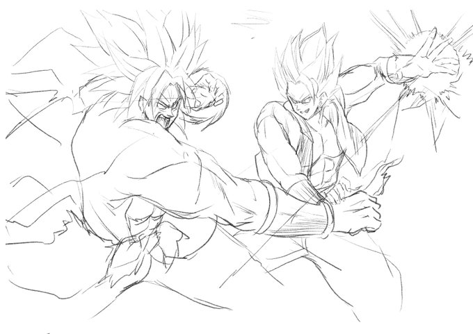 当時のブロリー絵再掲しようかと思ったけど見直したらクソへたくそで目も当てられなかったので描きなおしてたわ… 