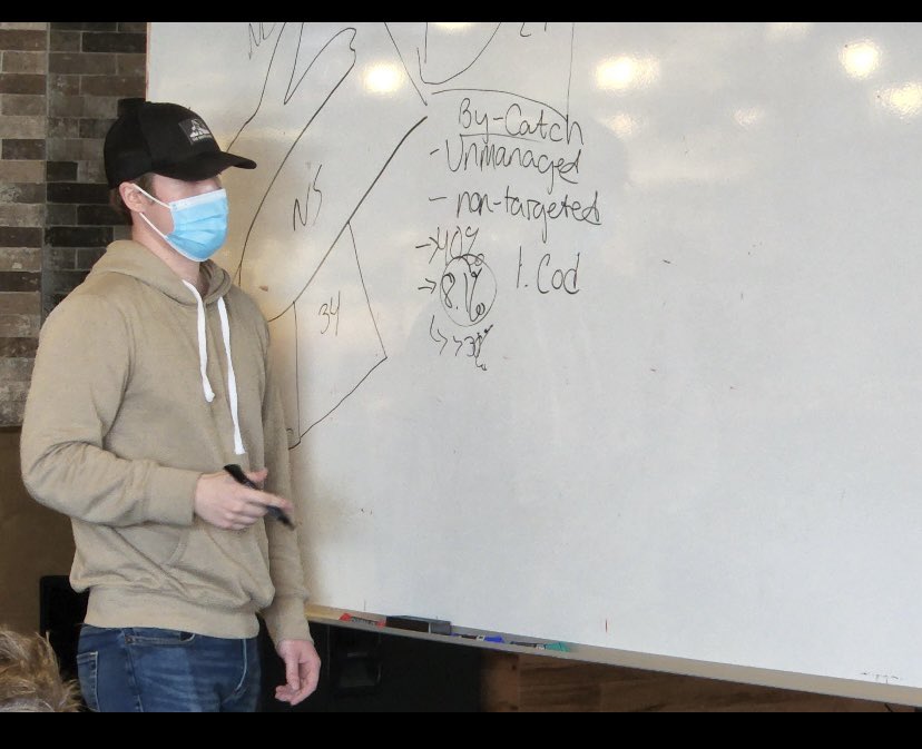 colemacleod_'s tweet photo. Had a fun time giving a chalk talk on my Honours work looking at by-catch in the Nova Scotian lobster fishery the other day! And yes I mislabeled LFAs 33/34 @researchponzi @acadiaresearch https://t.co/zKTl2GjDvR
