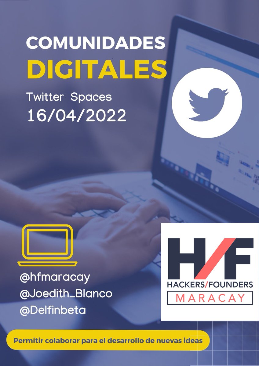Esta tarde tenemos un Spaces sobre Comunidades Digitales con <a href="/Joedith_Blanco/">Joedith Blanco ✨</a>,  acompáñennos 😁

x.com/i/spaces/1LyxB…
