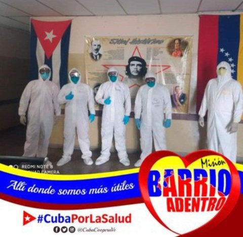 La vocación internacionalista de la Revolución Cubana y Bolivariana, presente en la 
Misión Barrio Adentro. #Aniversario19BarrioAdentro #CubaPorLaVida 
#CubaCoopera <a href="/cubacooperaven/">Brigada Médica Cubana en Venezuela</a> <a href="/MINSAPCuba/">Ministerio de Salud Pública de Cuba</a> 
<a href="/cdi_acacias/">CDI Las Acacias,Distrito Capital</a>