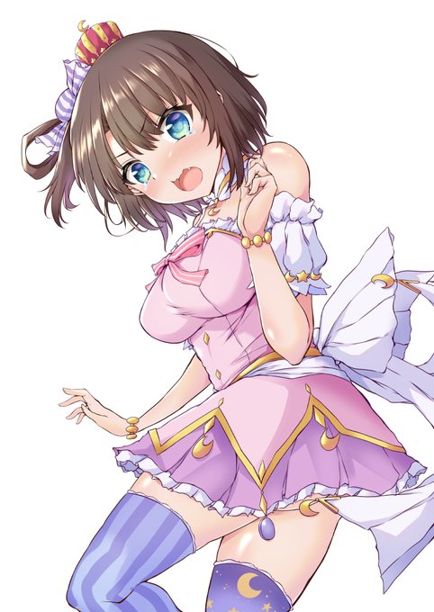 ワクチンの副反応に苦しみながら
ルーナ姫の衣装を着た大空スバルさんの彩色を完成させたから褒めて!
背景はまた後日・・・ 