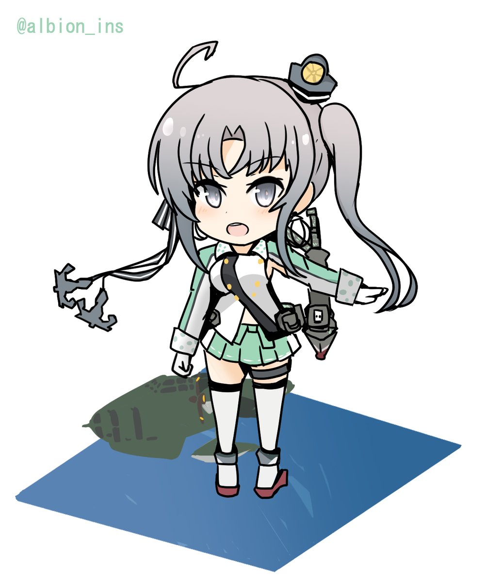 艦これ「秋津洲_SDです!
1h30m

#秋津洲
#艦これ版深夜の真剣お絵描き60分一」|あるびおん▽【準備期間】のイラスト