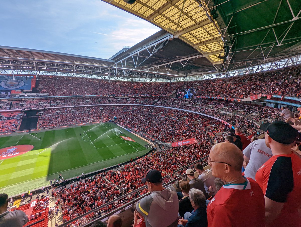 KopCraftsman's tweet photo. Literally crying here. Seeing so many of my #laboursoflove with the #Reds at Wembley means more than I could possibly have imagined. https://t.co/1bpy27Ibcc