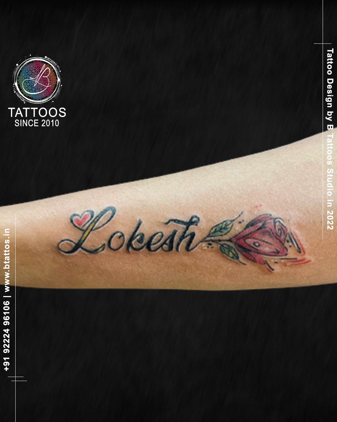 Beautiful B letter Tattoo by Kk YouTube
