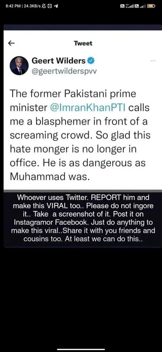NoushinBanday's tweet photo. Report asap👉🏻🤬😡@geertwilderspvv https://t.co/cLQB5Symth