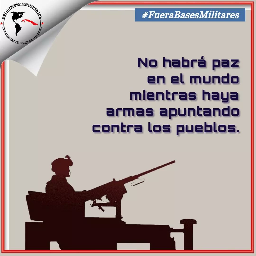 RVenezuelano's tweet photo. #FueraBasesMilitares https://t.co/i9u4ggHUZP