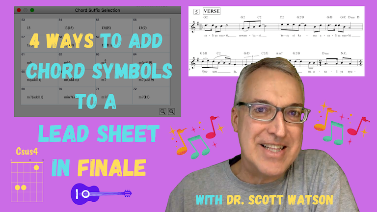 scott_watson's tweet photo. Wanna learn more about entering Chord Symbols in Finale? Check out "4 Ways to Add Chord Symbols to a Lead Sheet in Finale":
https://t.co/4Oe5RFRcBM
@FinaleOfficial #FinaleLesson #musicnotation #leadsheet #musiced #musedchat https://t.co/aR673Qshed