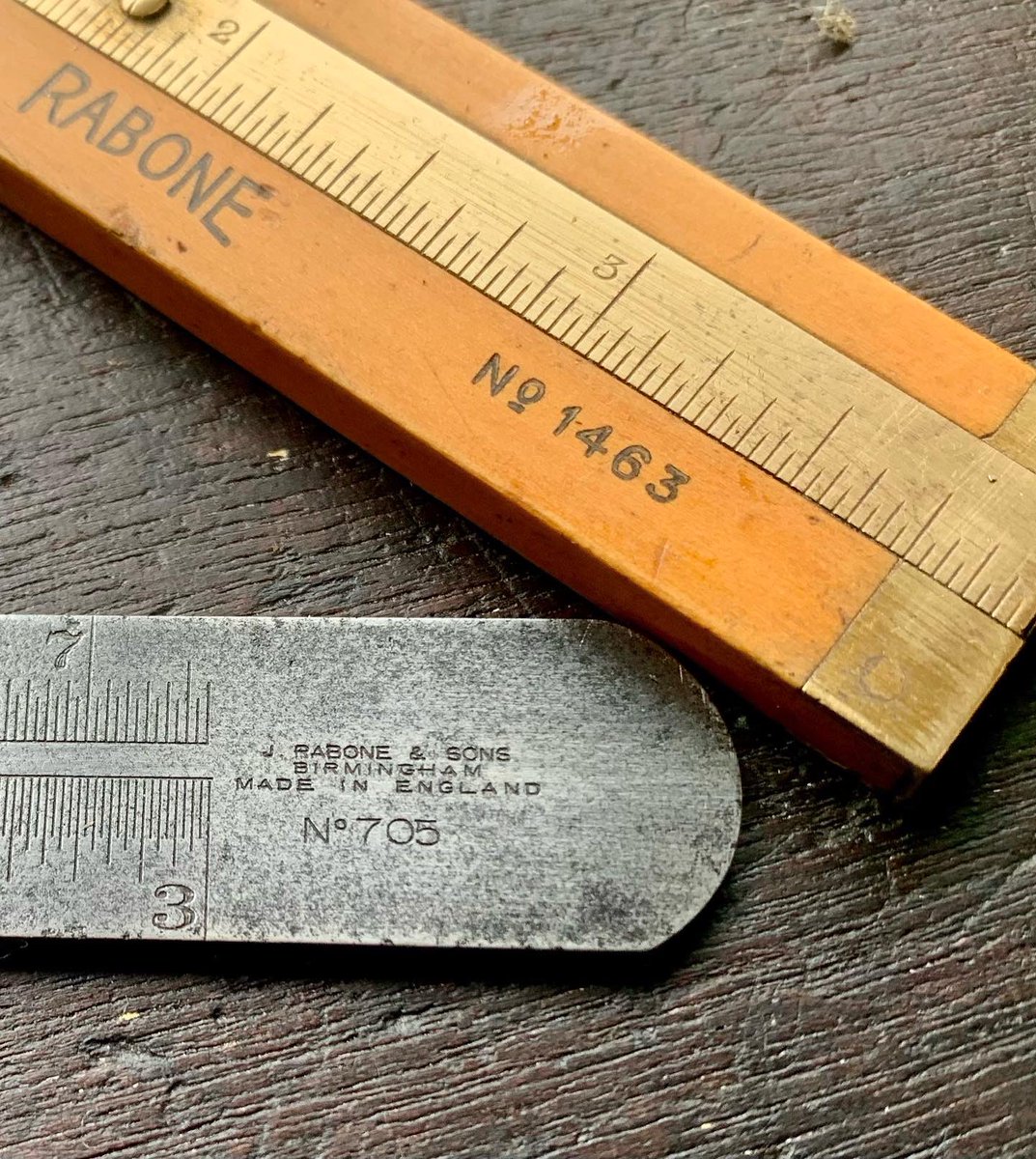 2016industrial's tweet photo. 2 nice finds today. Both Rabone. a Boxwood &amp; brass No 1463 &amp; a super rare No 705 #engineering #jrabone #rabone #vintage #workshop https://t.co/Jz9lR1zraZ