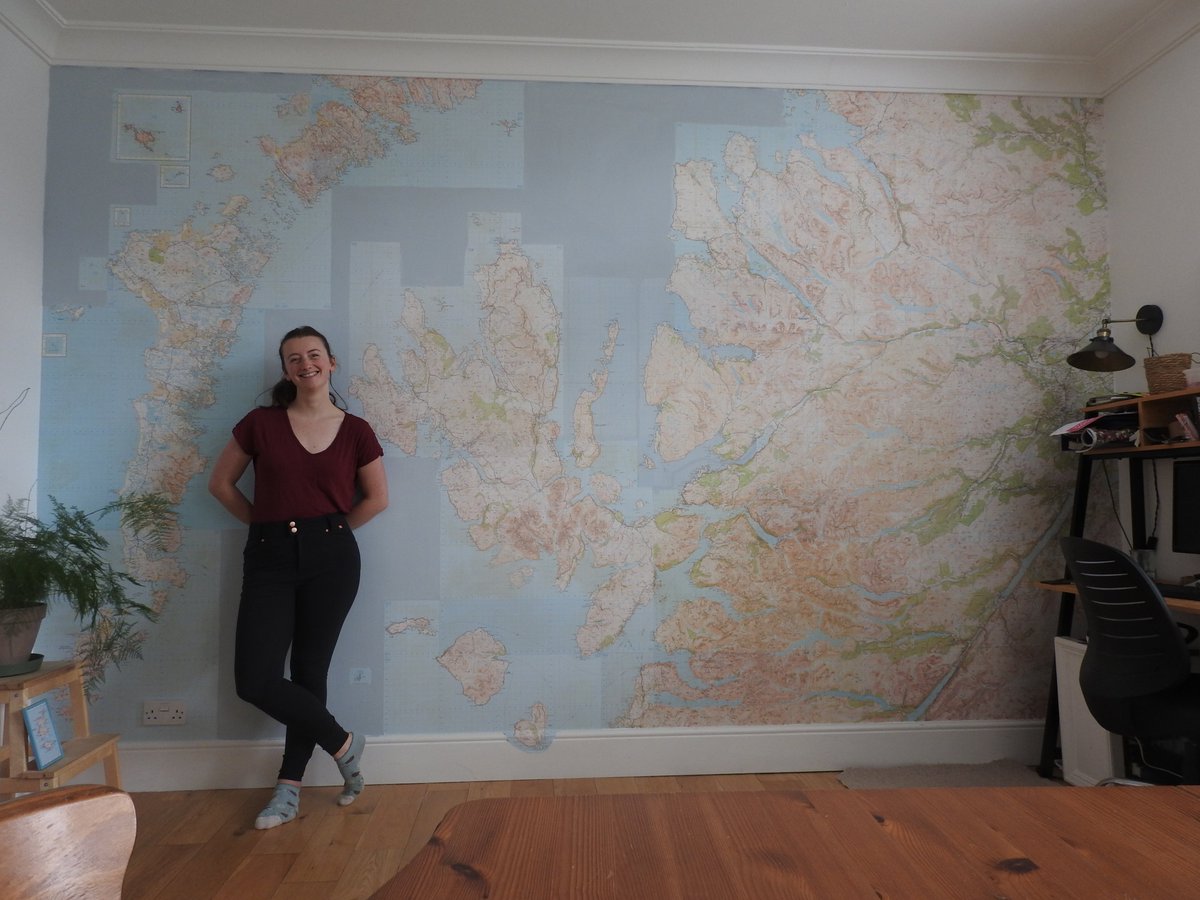Moved into my first place of my own last year and this wall was the first concrete plan I made for the space. ...I really like maps.