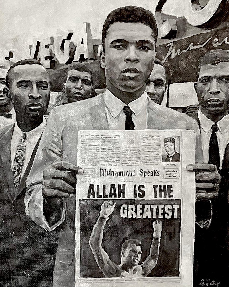 safialatif's tweet photo. The Greatest, oil on panel https://t.co/tmA0eu7jjQ