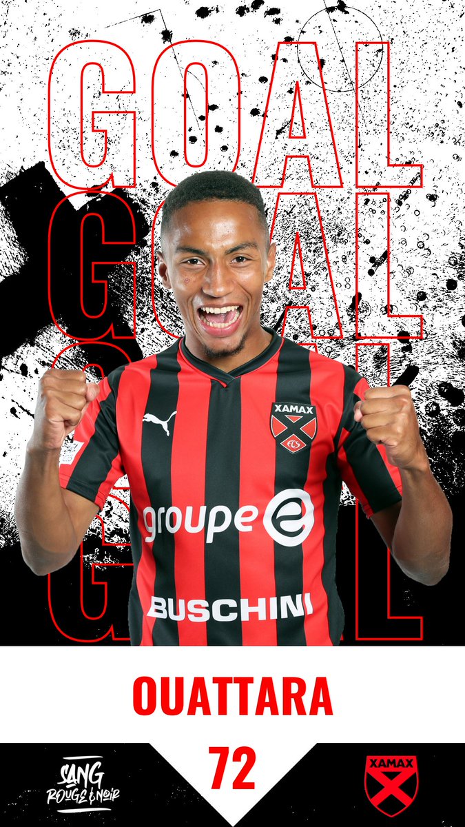 XamaxFCS's tweet photo. SCK 0-5 XAM
90' - BUTTT DE OUATTARA
#SCKXAM #SangRougeNoir #AllezXamax https://t.co/GxOPM97SPJ