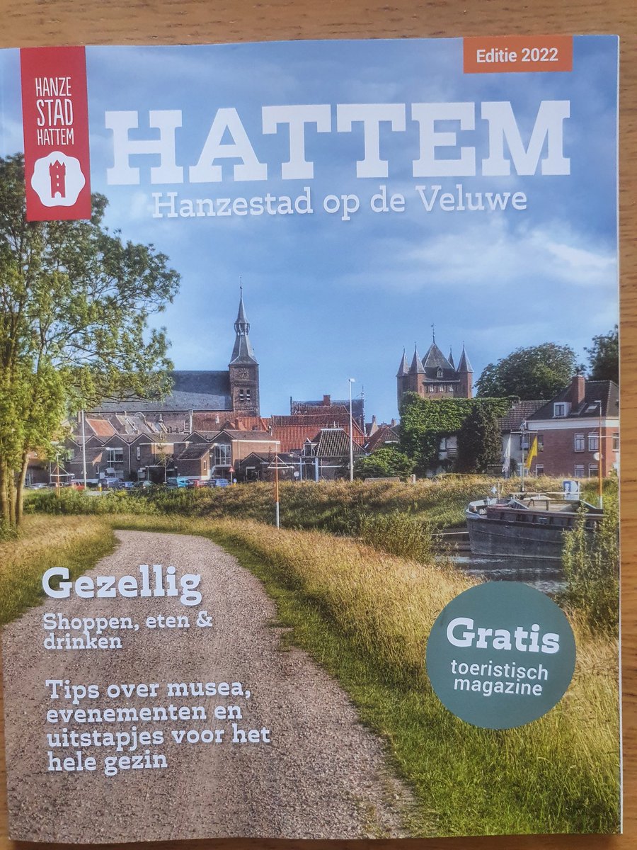 BarryWensink's tweet image. Voor het derde jaar op rij de (eind)redactie van het toeristisch jaarmagazine Hattem mogen doen. Een uitgave van @Comceptum