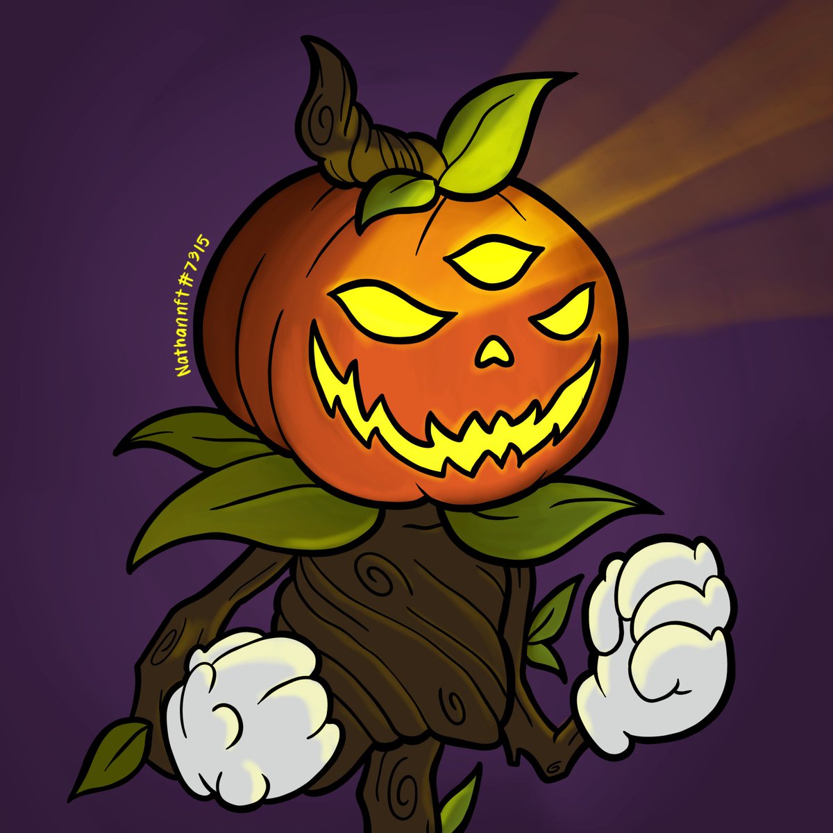 Nathannft3's tweet photo. Posting my fan art for @thirdeyeclubnft !

This one sticks to the creepy nature of the third eye with this halloween pumpkin inspired character. Hope y'all like it!

@thirdeyeclubnft @Rev_AIO https://t.co/MrNJvJEPQ6