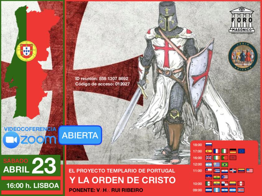 ForoMasonico's tweet photo. 🌍Nueva videoconferencia abierta para todo público‼️

🗓El próximo sábado 23 abril celebraremos un nuevo encuentro virtual a cargo del VH Rui Ribeiro quien expondrá sobre "El proyecto Templario de Portugal y La Orden de Cristo"➡️https://t.co/6Khjt0UfpP https://t.co/4lpivOVaVK