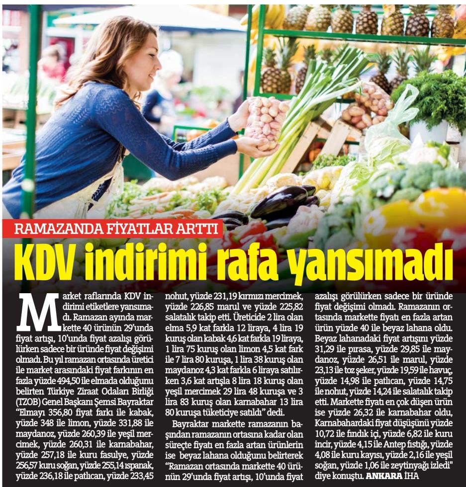 semsibayraktar's tweet photo. Tüketici fiyatlarındaki artışları durdurmak için yapılması gerekenleri, tarım sektörünün sorunlarını ve Ramazan ortası üretici market fiyatlarını değerlendirdiğim basın açıklamamız gazetelerde geniş yer aldı. https://t.co/wR4o9mCGHe