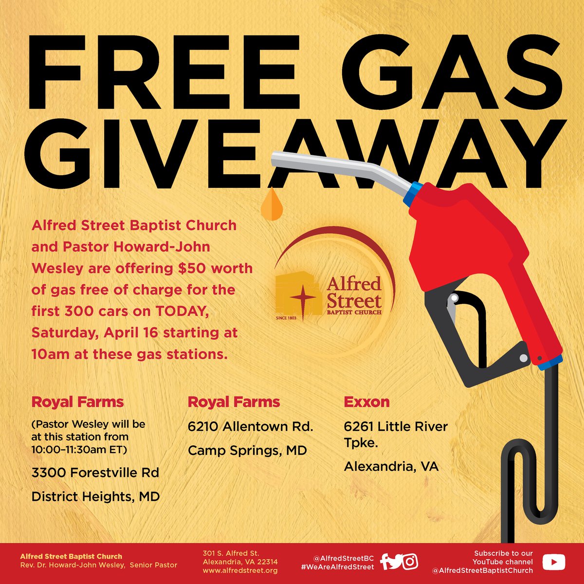 AlfredStreetBC's tweet photo. Happening Now at these locations: FREE GAS #asbc #hiddenhalos #wearealfredstreet #asbcfreegas22 #alfredstreet https://t.co/ufyqBFoUGt
