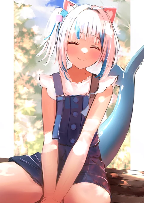 ニッコニコのサメちゃん☺️
 #gawrt 