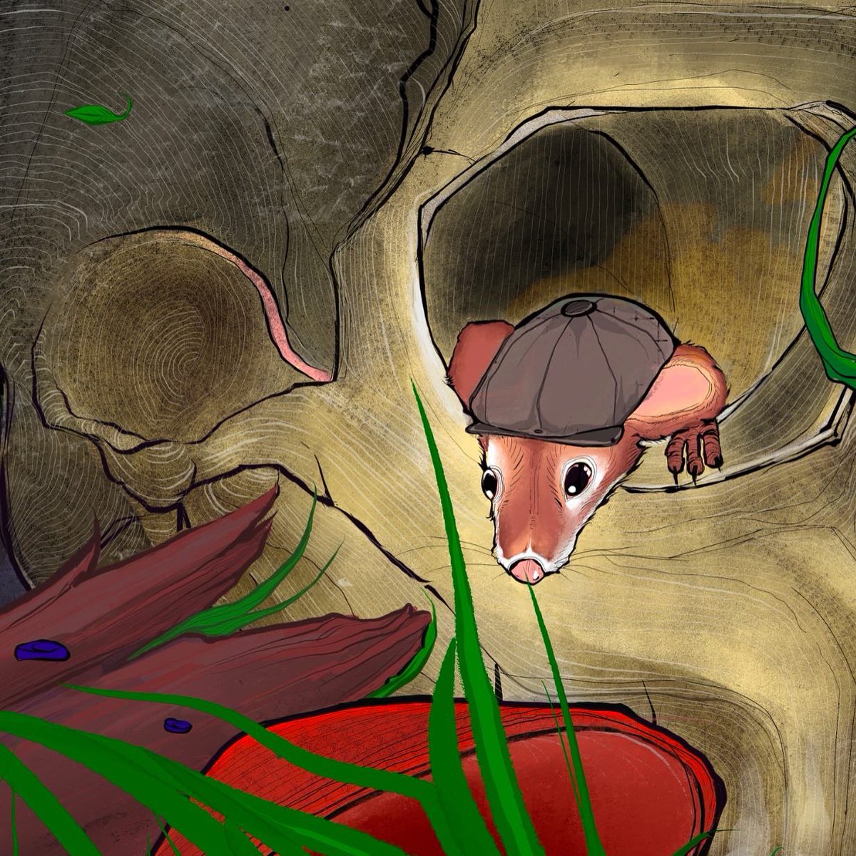 eligh's tweet photo. This is the second drawing I’ve minted of these mice. It will be a children’s book eventually, just need the time to write! Seeing it small on Twitter doesn’t do the details justice, but it’s all love! 

https://t.co/R6HCOdTVOe https://t.co/KpbhtUViB4