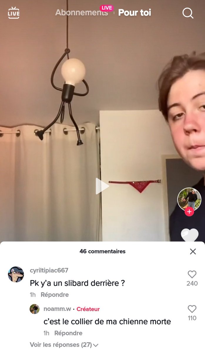 C'est le commentaire Tiktok de l'année ptdrrr 😂