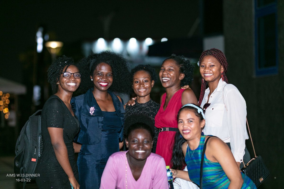 AIMSGhana's tweet photo. Excerpts from the #AIMSWomenInSTEM dinner 2022 hosted by @AIMS_Next ! It was a truly insightful &amp; motivating soiree with ladies from different STEM backgrounds converging to share &amp; listen to experiences within their various fields! 
#STEM #Africa #Women #BreakingtheBias #Ghana https://t.co/YhvMNJtBRV