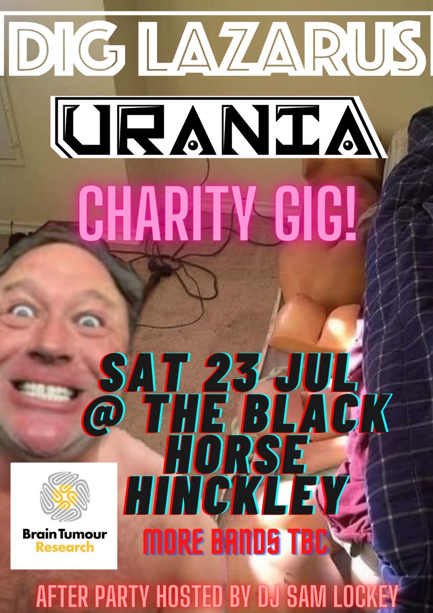 MusicUrania's tweet photo. Delighted to be playing with the great @Dig_Lazarus back in Hinckley at the black horse!!! https://t.co/xFo2mbaRBL