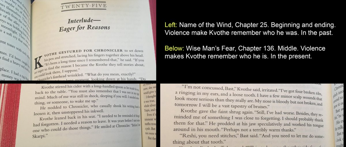 RagnarDahl's tweet photo. How #Kvothe remembers he's both #Chandrian and #Amyr (and #Singer) in #DoorsOfStone. Maybe in the end, he becomes a Sithe too. He fulfills every role. He just needs a holly bough crown, which he gets from "Old Holly."

@PatrickRothfuss @waystonepod @KingkillerFans @Captured_Words https://t.co/X4pJ1CFeCo