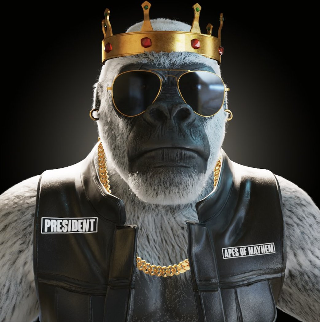 Who will become the King #APE when our #P2EGame Launches🎮

Make sure to join our discord while its open 👀
#nft #nftart #nfts #nfts #nftcollector #cryptoart #digitalart #art