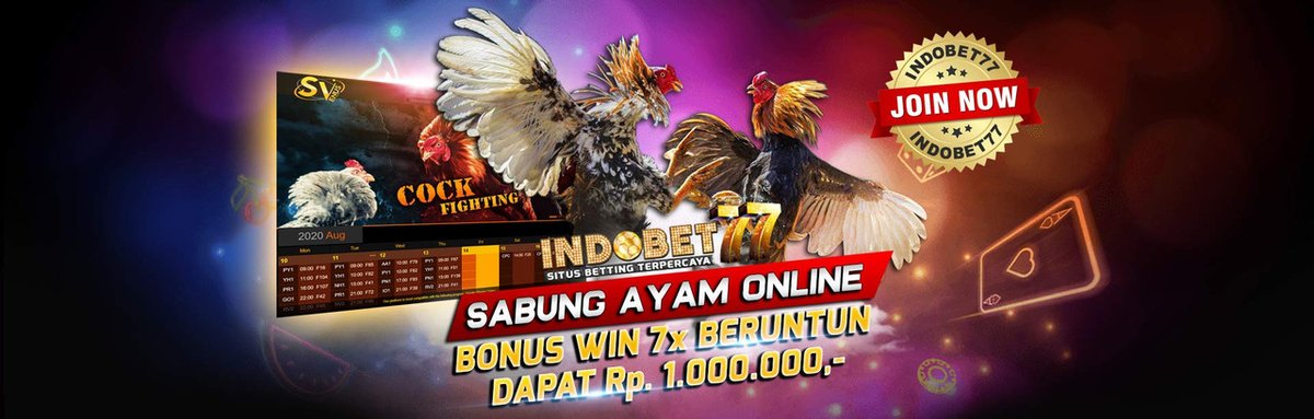 Indobet77O's tweet photo. Daftar Akun / User ID Sabung Ayam Online SV388 dan S128 Terpercaya di Indonesia. Klaim Bonus 100% Win Beruntun Sabung Ayam Online Setiap Hari.
Klik Link Daftar di Bawah Ini:
https://t.co/R07KnDlKvj

#sabungayamonline #sv388 #ayambangkok #aduayam #sabungayam #situssabungayam https://t.co/4HDW0umab7