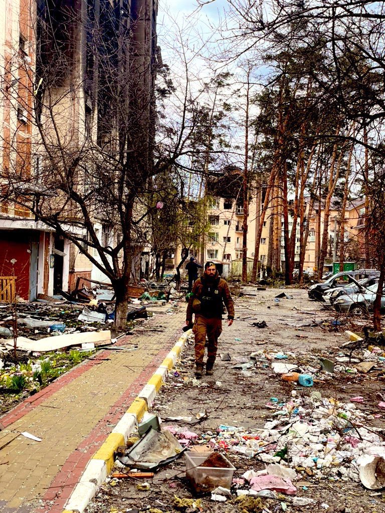 #WARINUKRAINE Mostly my hand holding the gun from the beginning of war, but sometimes I have a possibility to hold photo camera and show the pain of my heart, heart of millions Ukrainian people, who are suffering from “russian peace”. They don’t even imagine, what fury we have!!!